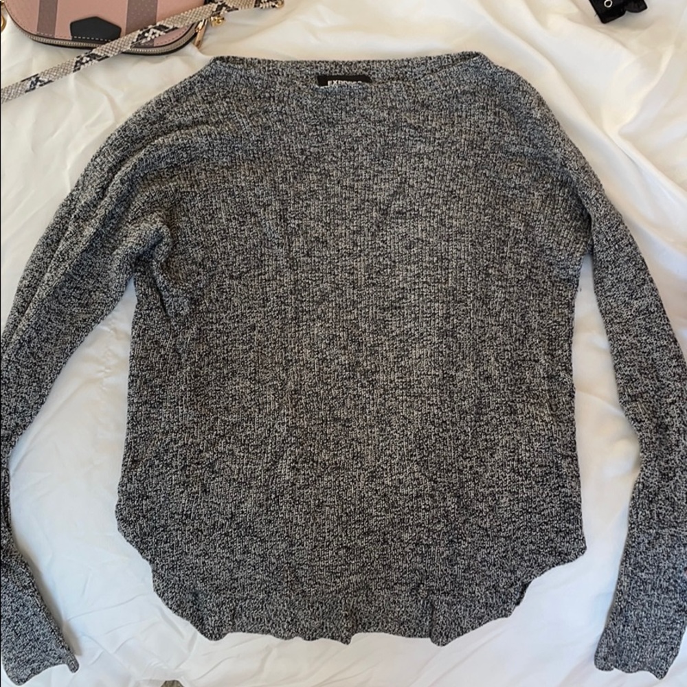 Black and white sweater